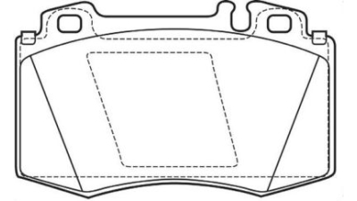 Placute frana fata Mercedes Clasa E (W211), 03.2002-03.2009, marca SRLine S70-0153