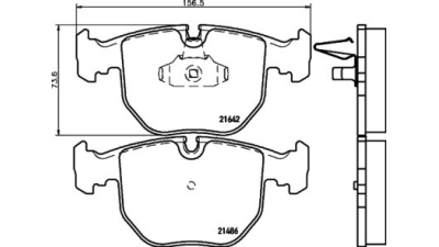 Placute frana fata Bmw Seria 5 (E39), 09.1995-06.2003, marca SRLine S70-0163