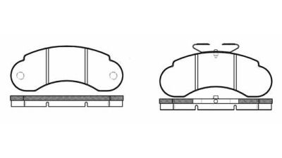 Placute frana fata Mercedes 100 Bus (631), 02.1988-04.1996, marca SRLine S70-0165