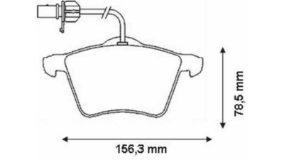 Placute frana fata Seat Alhambra (7v8, 7v9), 04.1996-03.2010, marca SRLine S70-0167