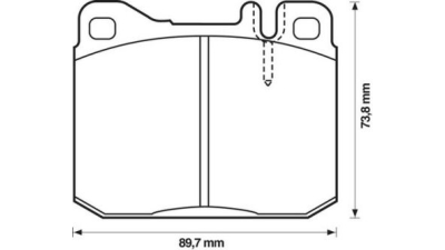 Placute frana fata Mercedes Clasa S (W126), 10.1979-06.1991, marca SRLine S70-0171