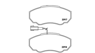 Placute frana fata Peugeot Boxer Bus (230p), 03.1994-04.2002, marca SRLine S70-0173