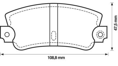 Placute frana fata Seat Fura (025a), 01.1982-12.1986, marca SRLine S70-0177