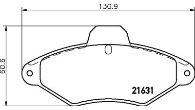 Placute frana fata Citroen Xantia (X1), 03.1993-07.1999, marca SRLine S70-0179