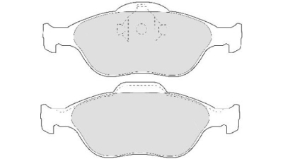 Placute frana fata Ford Fiesta 4 (Ja, Jb), 08.1995-09.2002, marca SRLine S70-0190