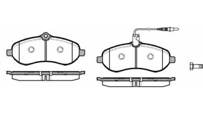 Placute frana fata Peugeot Expert Caroserie (Vf3a, Vf3u, Vf3x), 01.2007-, marca SRLine S70-0196