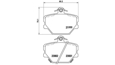 Placute frana fata Smart Fortwo Cabriolet (450), 01.2004-01.2007, marca SRLine S70-0199