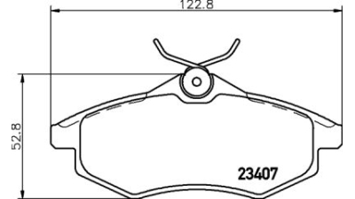 Placute frana fata Citroen C2 (Jm), 09.2003-, marca SRLine S70-0202