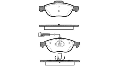 Placute frana fata Alfa Romeo 156 (932), 09.1997-09.2005, marca SRLine S70-0205