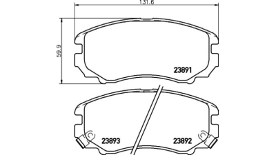 Placute frana fata Hyundai Coupe (Gk), 01.2001-11.2009, marca SRLine S70-0206