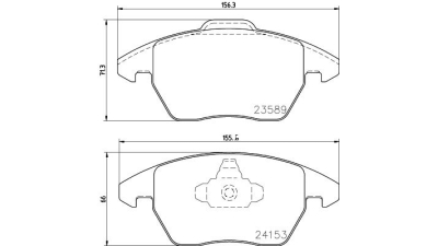 Placute frana fata Peugeot 208, 03.2012-, marca SRLine S70-0213