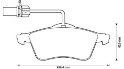 Placute frana fata Volkswagen Transporter 4 Platforma (70xd), 07.1990-04.2003, marca SRLine S70-0228