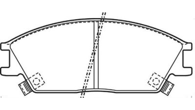 Placute frana fata Hyundai Pony (X-2), 10.1989-01.1995, marca SRLine S70-0233
