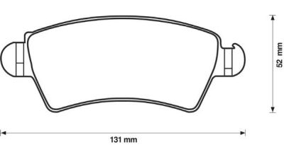 Placute frana fata Peugeot 206 Hatchback (2a/C), 08.1998-, marca SRLine S70-0245