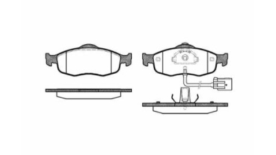 Placute frana fata Ford Cougar (Ec), 08.1998-12.2001, marca SRLine S70-0246