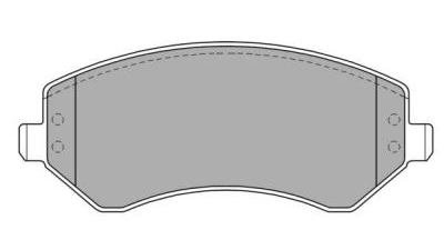 Placute frana fata Chrysler Voyager 3 (Gs), 01.1995-03.2001, marca SRLine S70-0249