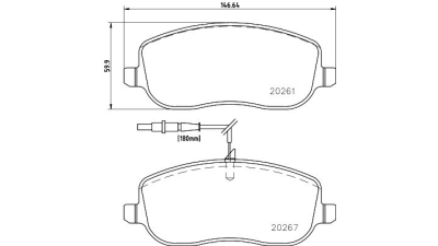 Placute frana fata Peugeot Expert (224), 10.1995-12.2006, marca SRLine S70-0250