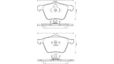 Placute frana fata Volvo S80 2 (As), 03.2006-, marca SRLine S70-0251