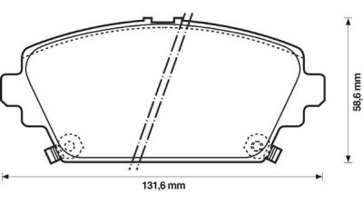 Placute frana fata Nissan Almera Tino (V10), 12.1998-02.2006, marca SRLine S70-0253