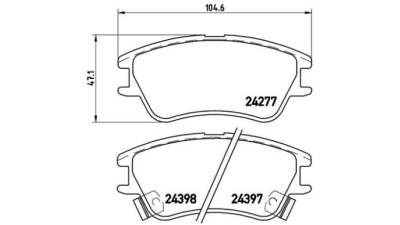 Placute frana fata Hyundai Atos (Mx), 01.1997-, marca SRLine S70-0259