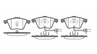Placute frana fata Audi A6 (4b2, C5), 01.1997-01.2005, marca SRLine S70-0260