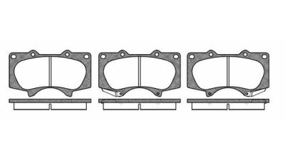Placute frana fata Toyota Land Cruiser (Lj12, Kdj12, Kzj12, Grj12, Trj12), 09.2002-08.2010, marca SRLine S70-0263