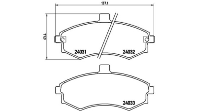 Placute frana fata Hyundai Elantra Sedan (Xd), 03.2000-09.2006, marca SRLine S70-0264