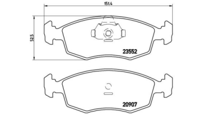 Placute frana fata Fiat Palio (178bx), 04.1996-, marca SRLine S70-0269