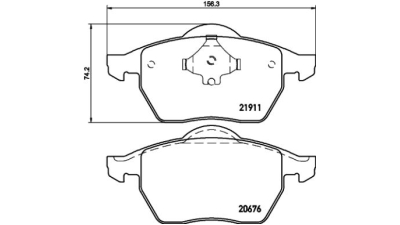 Placute frana fata Audi A3 (8l1), 09.1996-06.2003, marca SRLine S70-0271