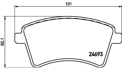 Placute frana fata Renault Kangoo Express (Fc0/1), 08.1997-, marca SRLine S70-0272