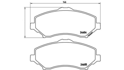 Placute frana fata Chrysler Grand Voyager 5 (Rt), 10.2007-, marca SRLine S70-0273