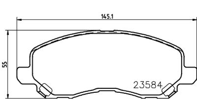 Placute frana fata Dodge Avenger Limuzina, 06.2007-, marca SRLine S70-0281