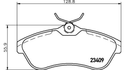 Placute frana fata Citroen C2 (Jm), 09.2003-, marca SRLine S70-0284