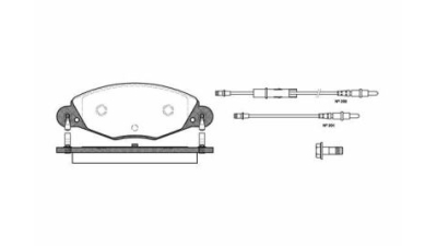 Placute frana fata Citroen C5 2 Break (Re), 09.2004-, marca SRLine S70-0288