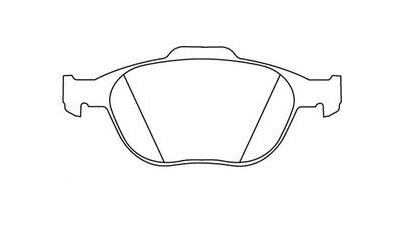 Placute frana fata Seat Alhambra (7v8, 7v9), 04.1996-03.2010, marca SRLine S70-0289
