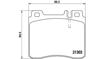 Placute frana fata Mercedes Sl (R107), 05.71-12.1989, marca SRLine S70-0290