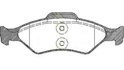 Placute frana fata Ford Fiesta 4 (Ja, Jb), 08.1995-09.2002, marca SRLine S70-0291