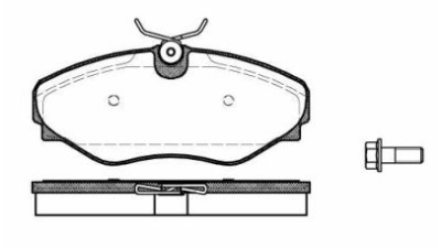 Placute frana fata Renault Espace 3 (Je0), 11.1996-10.2002, marca SRLine S70-0292