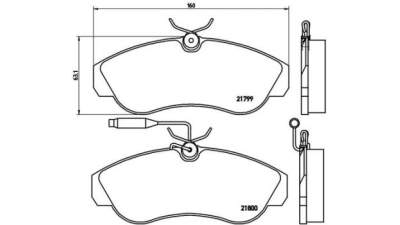 Placute frana fata Peugeot Boxer Bus (230p), 03.1994-04.2002, marca SRLine S70-0293