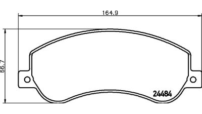 Placute frana fata Volkswagen Amarok (2h, S1b), 09.2010-, marca SRLine S70-0297