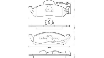 Placute frana fata Mercedes M-Class (W163), 02.1998-06.2005, marca SRLine S70-0298