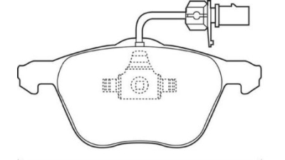 Placute frana fata Seat Alhambra (7v8, 7v9), 04.1996-03.2010, marca SRLine S70-0300