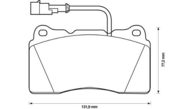 Placute frana fata Alfa Romeo 166 (936), 09.1998-06.2007, marca SRLine S70-0303