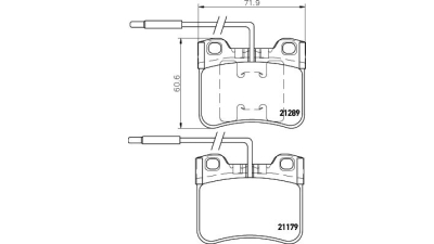 Placute frana fata Citroen Ax (Za-), 07.1986-12.1998, marca SRLine S70-0312