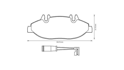 Placute frana fata Mercedes Viano (W639), 09.2003-, marca SRLine S70-0314