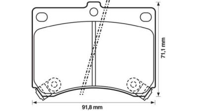 Placute frana fata Mazda 323 C 4 (Bg), 06.1989-09.2000, marca SRLine S70-0316