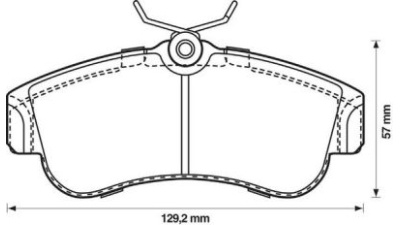Placute frana fata Nissan Almera 2 (N16), 06.2000-, marca SRLine S70-0319
