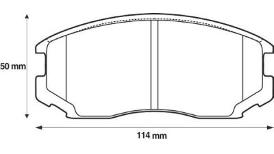 Placute frana fata Proton Persona 400 Hatchback (C9C, C9S), 01.1994-02.2008, marca SRLine S70-0321