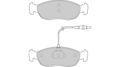 Placute frana fata Peugeot 306 (7b, N3, N5), 04.1993-10.2003, marca SRLine S70-0322