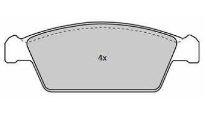 Placute frana fata Daewoo Tico (Kly3), 02.1995-12.2000, marca SRLine S70-0331